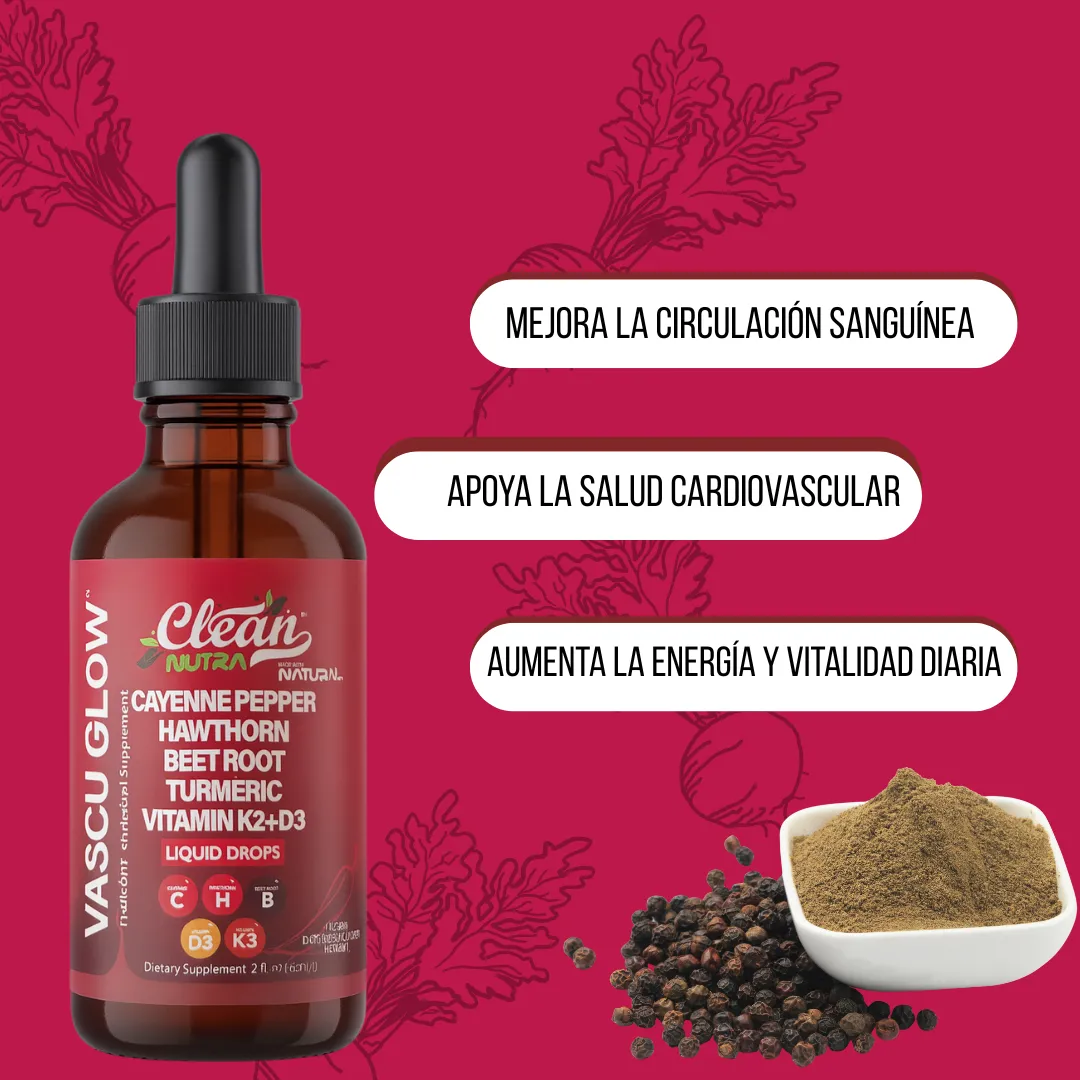 Gotas Vascu Glow Fortaleza Cardiovascular Natural